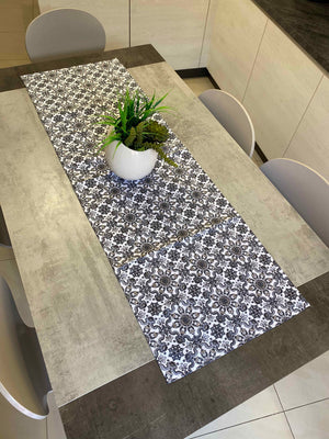 Centro tavola fantasia ceramica nera