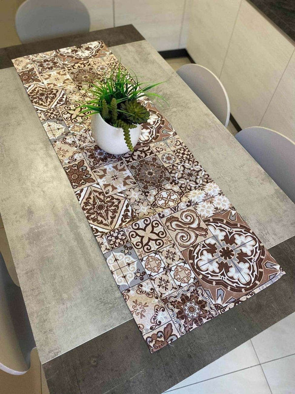 Centro tavola fantasia caltanissetta marrone