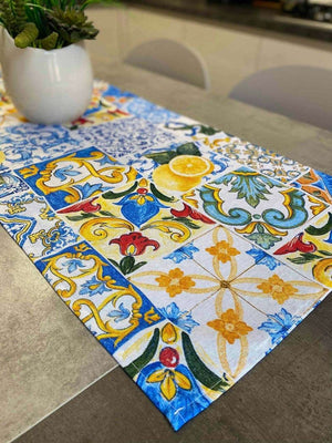 Centro tavola fantasia AMALFI - blu