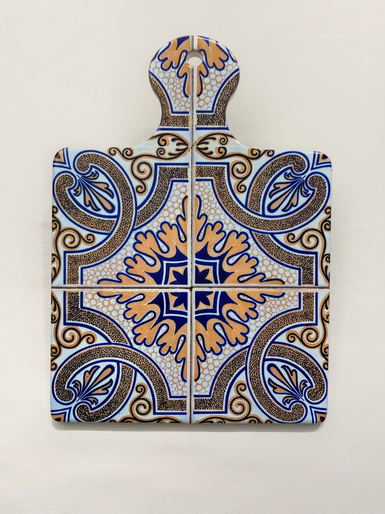 Sottopentola maiolica in ceramica tortora