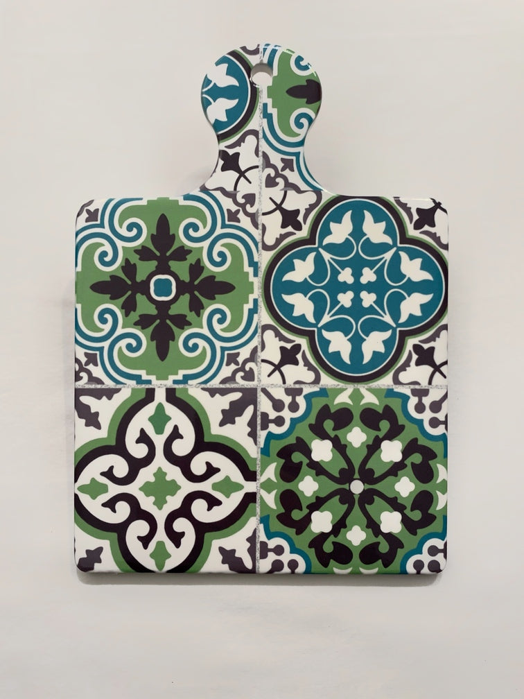 Sottopentola maiolica in ceramica verde