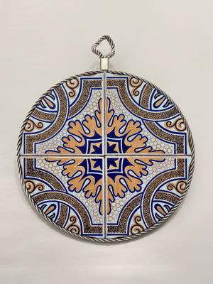 Sottopentola maiolica in ceramica tortora