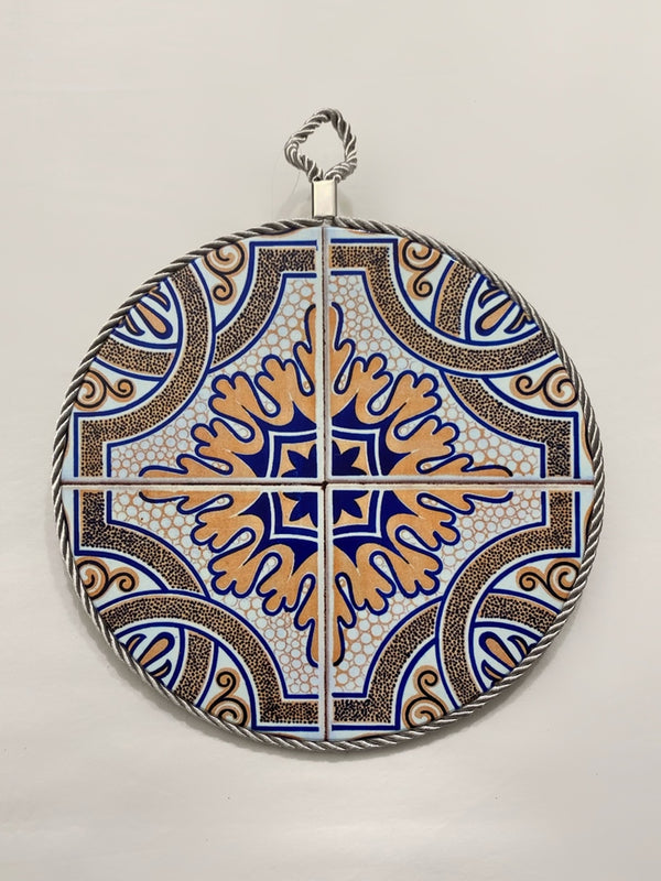 Sottopentola maiolica in ceramica tortora