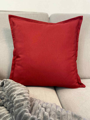 Cuscino arredo tinta unita rosso scuro