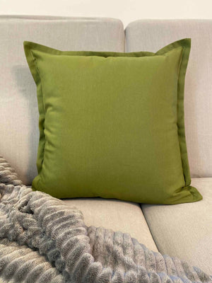 Cuscino arredo tinta unita verde oliva