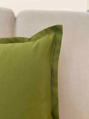 Cuscino arredo tinta unita verde oliva