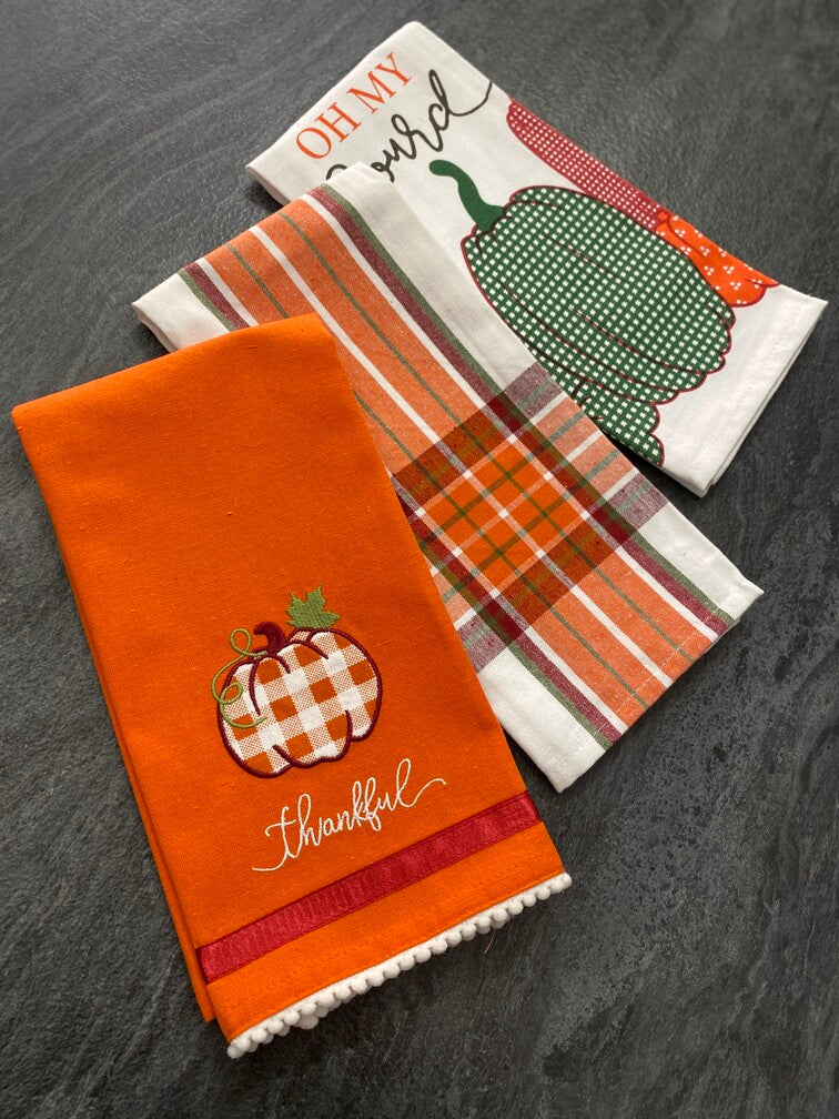 Set 3 pezzi strofinacci cotone