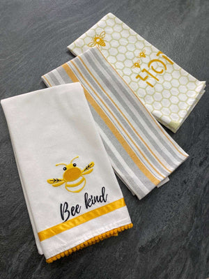 Set 3 pezzi strofinacci cotone
