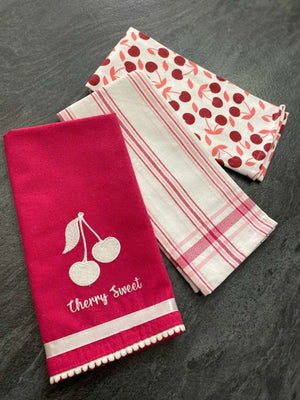 Set 3 pezzi strofinacci cotone