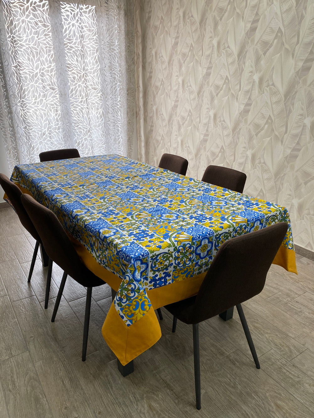 Tovaglia PRESTIGE fantasia POSITANO - blu