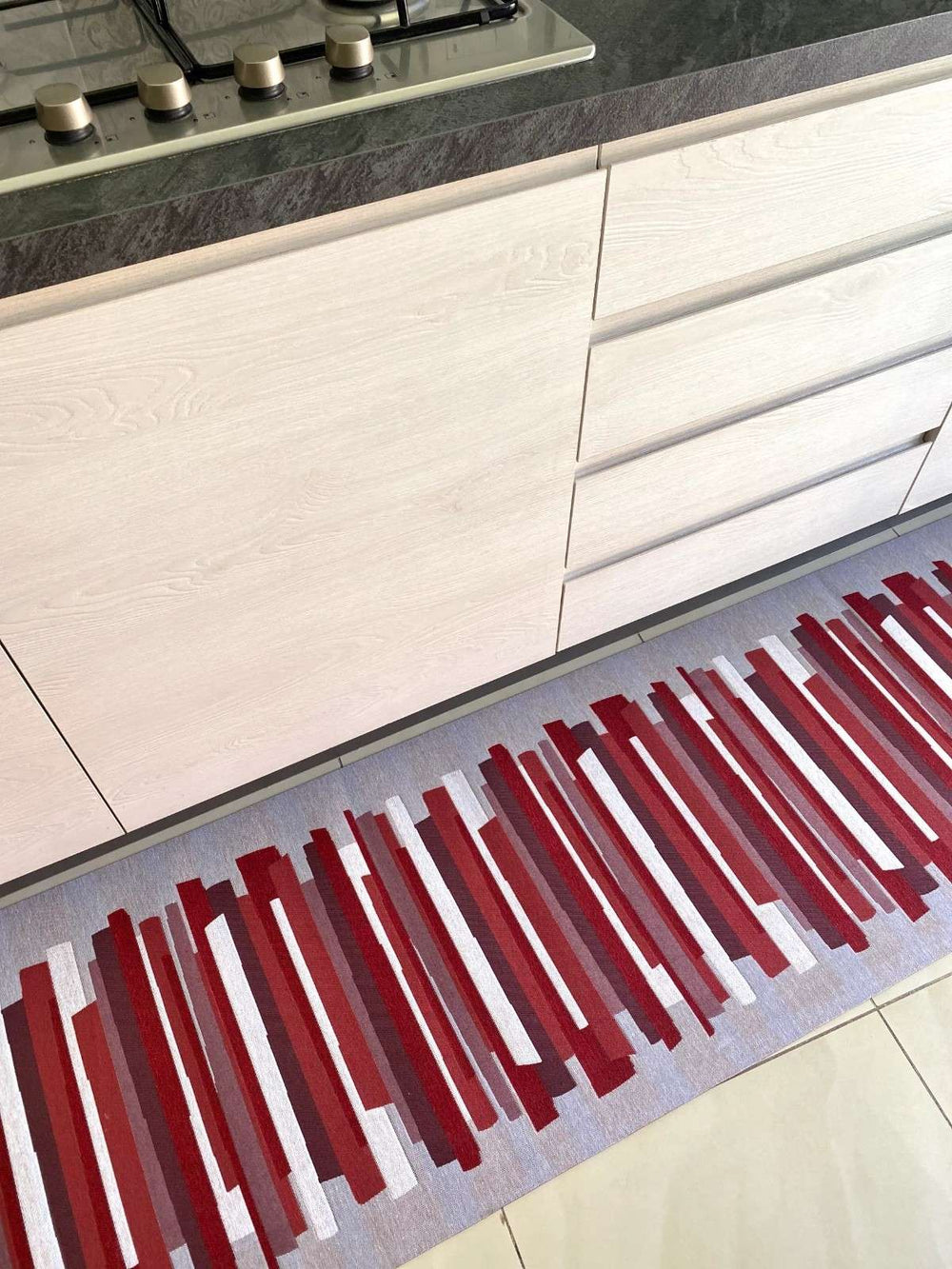 Passatoia cucina fantasia SINFONIA rosso