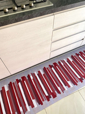 Passatoia cucina fantasia SINFONIA rosso