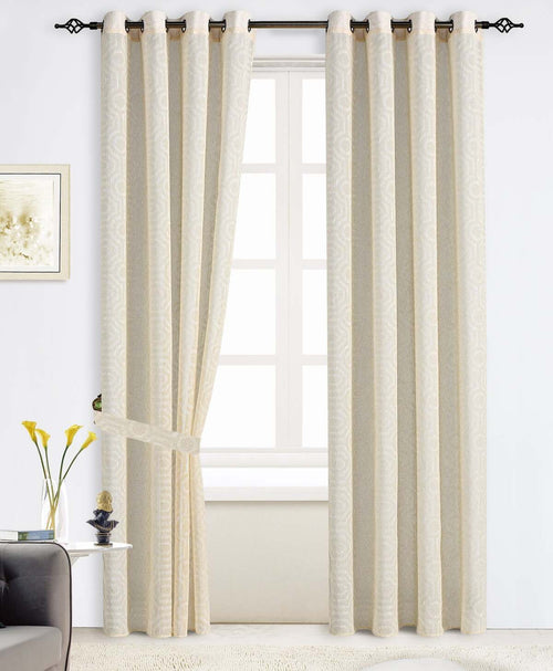 Tenda semi-oscurante JESSIE con motivo geometrico