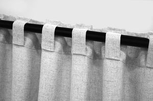 Tenda Semi-oscurante effetto lino LEROY con passanti posteriori