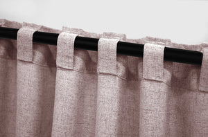Tenda Semi-oscurante effetto lino LEROY con passanti posteriori