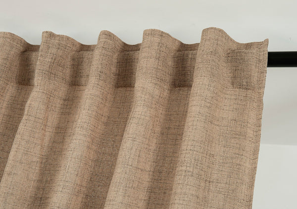 Tenda Semi-oscurante effetto lino LEROY con passanti posteriori